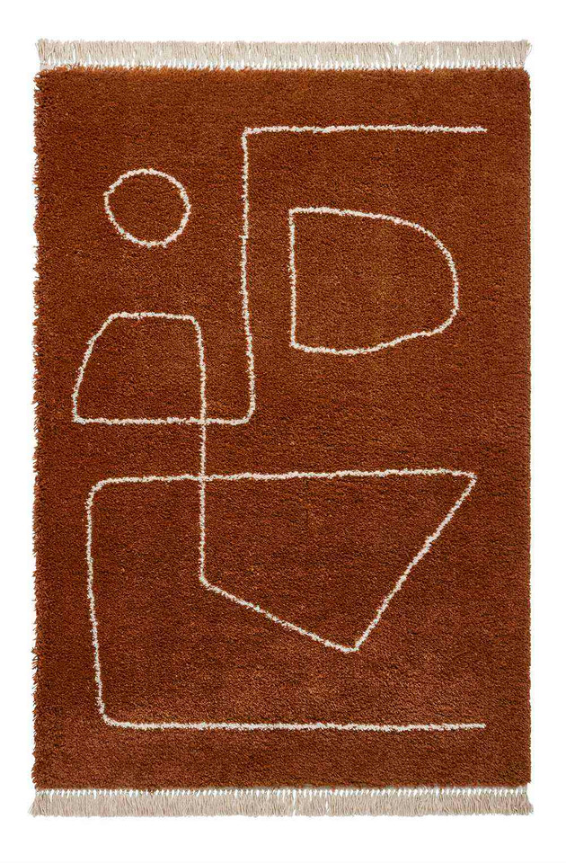 Boho Rug A474 Rust