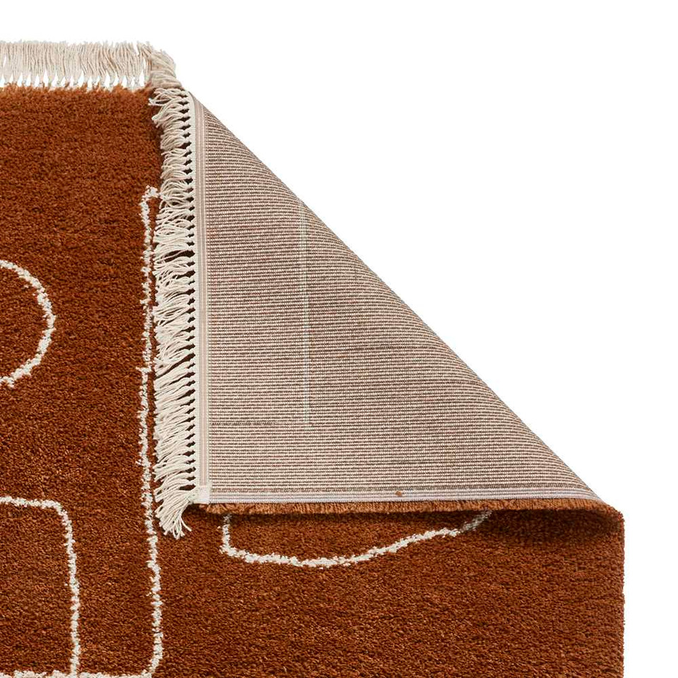 Boho Rug A474 Rust