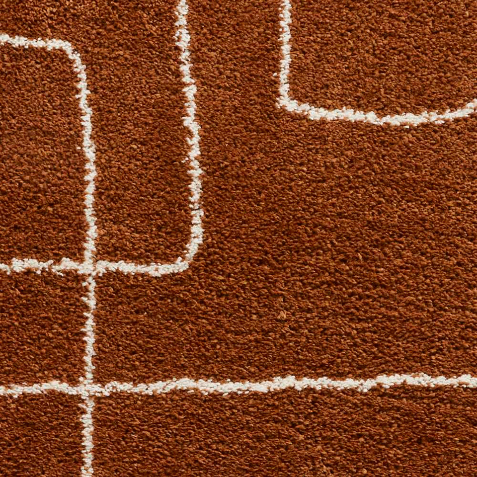Boho Rug A474 Rust