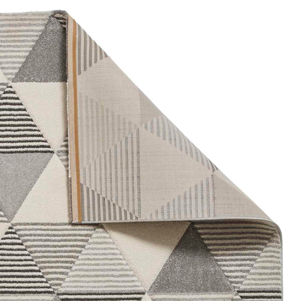 Geometric Brooklyn Rug BRK15 Grey Beige