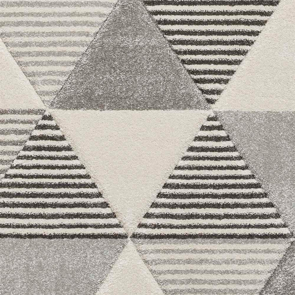 Geometric Brooklyn Rug BRK15 Grey Beige