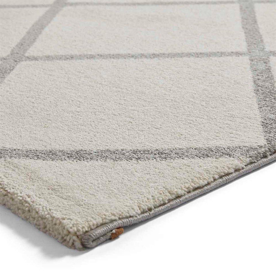 Geometric Rug Brooklyn BRK35 Cream Grey