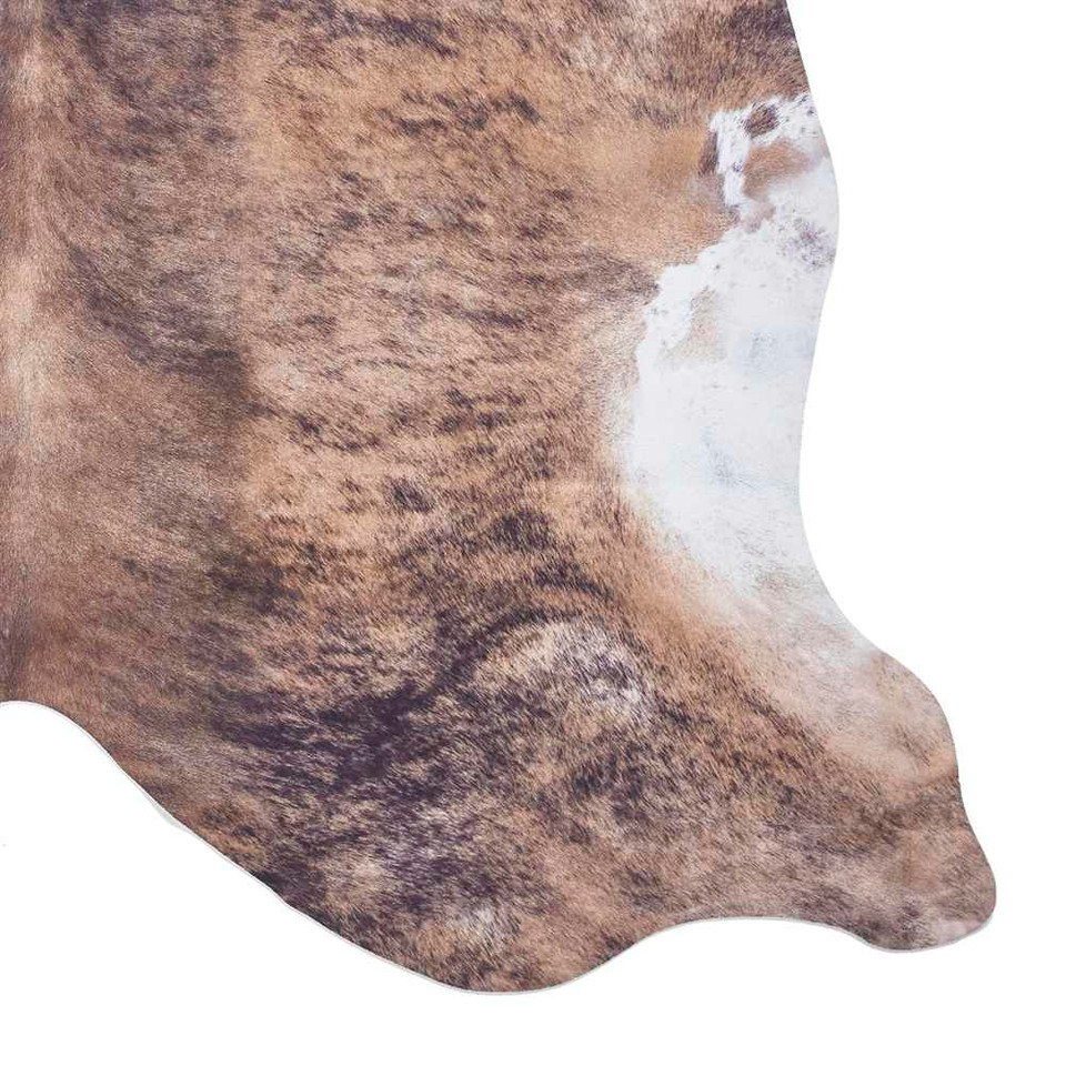 Faux Cow Print Brown White