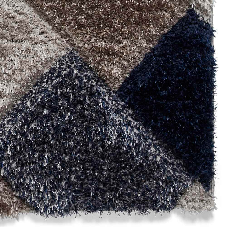 Silky Rug Grey Navy Olympia 2239
