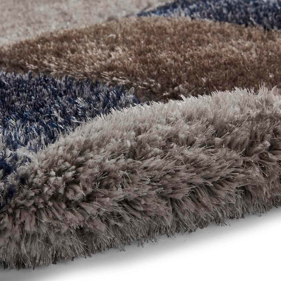 Silky Rug Grey Navy Olympia 2239