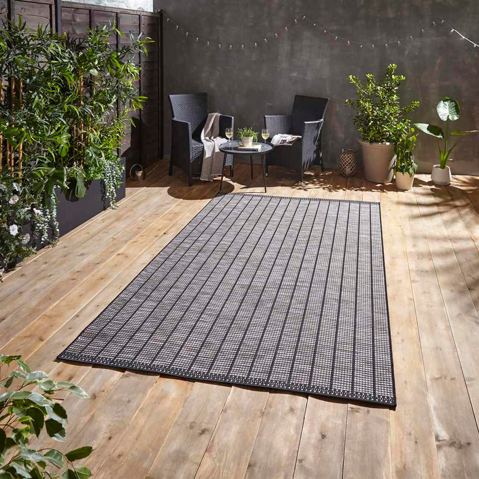Garden Rug Santa Monica A041 Black