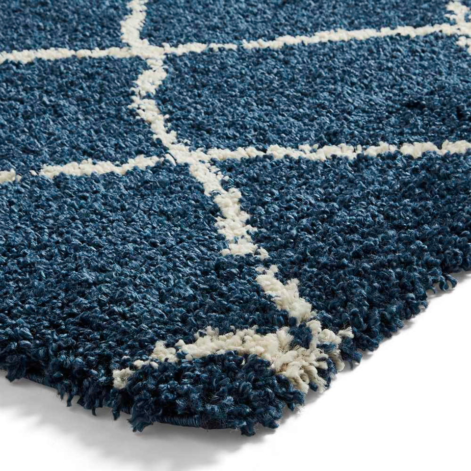 Scandi Berber Navy Cream G257