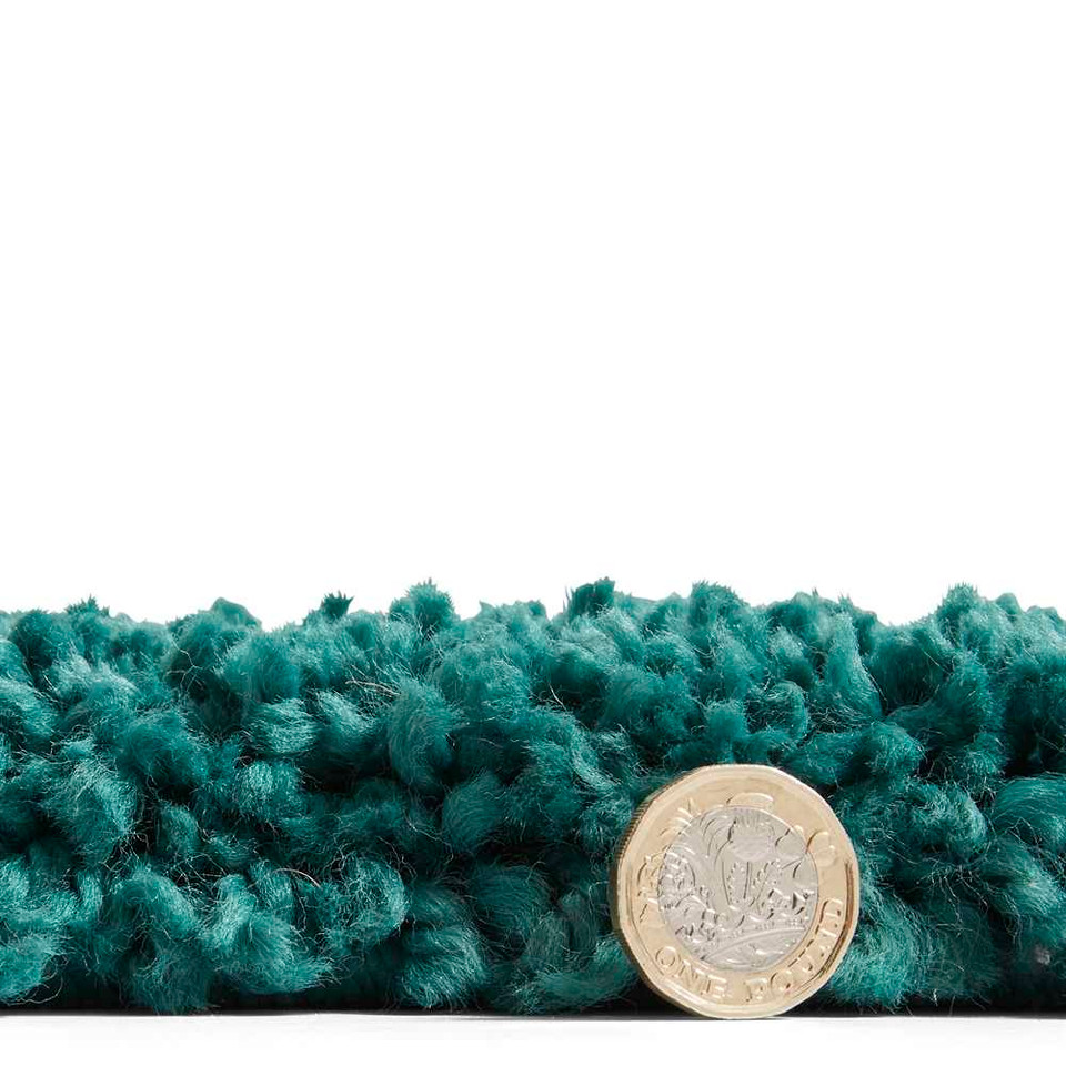 Sierra Shaggy Rug Jewel Green 9000