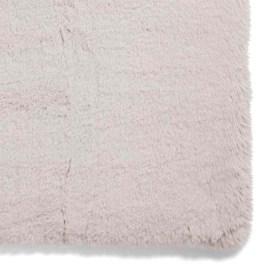 Thick Fluffy Rug Super Teddy Silver