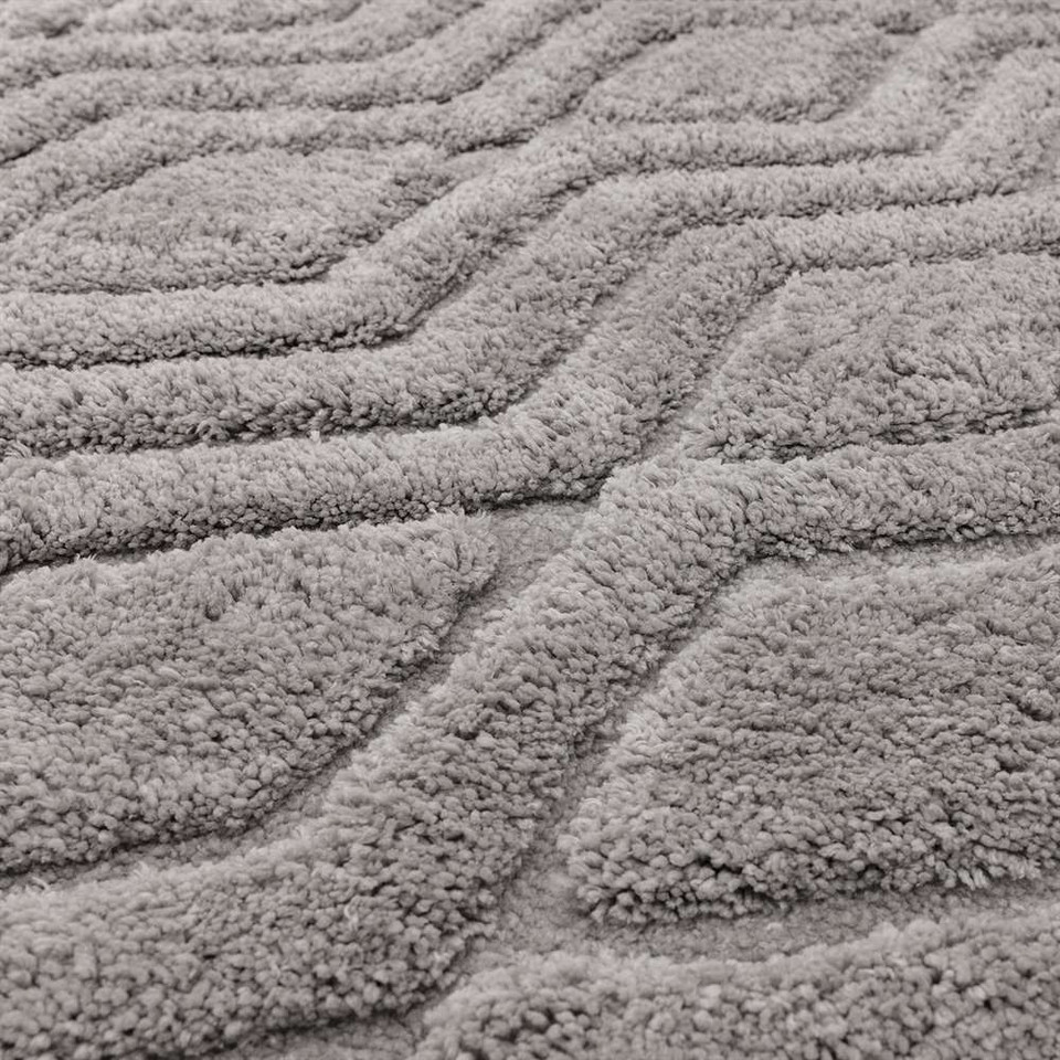 Harrison 3D Shag Silver Rug 120x170cm