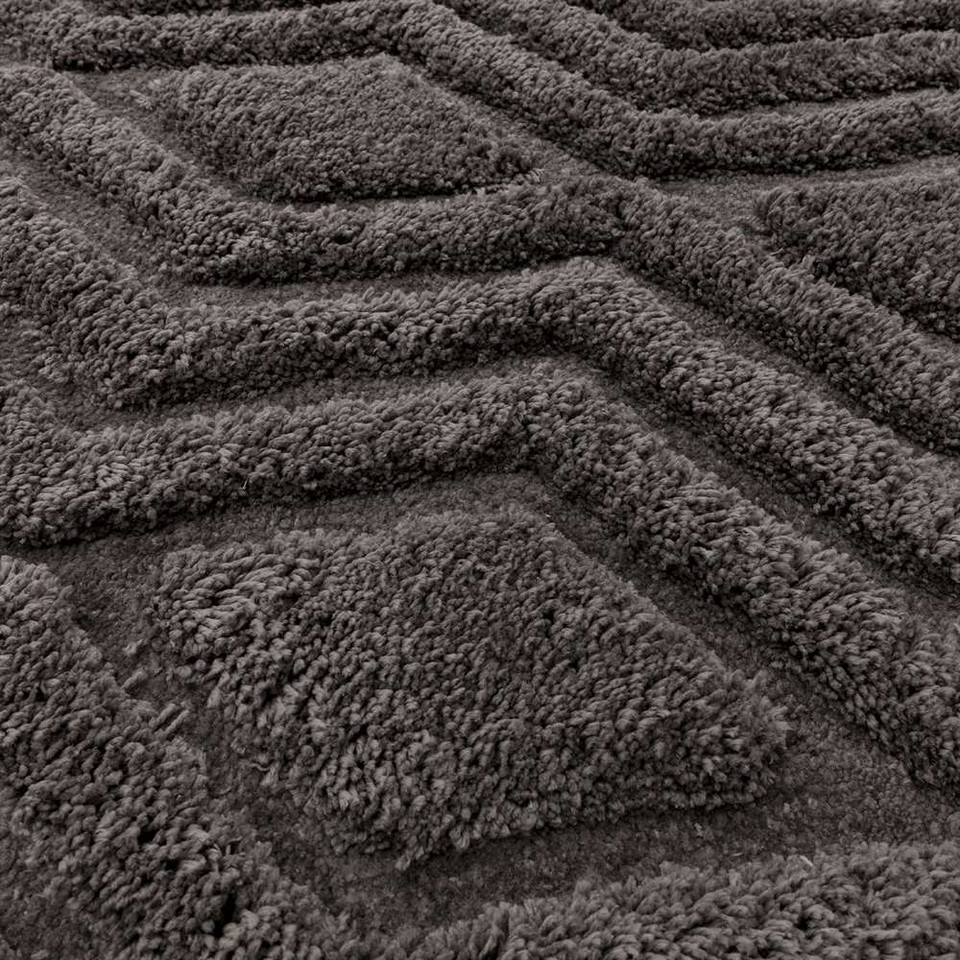 Harrison 3D Shag Rug Charcoal