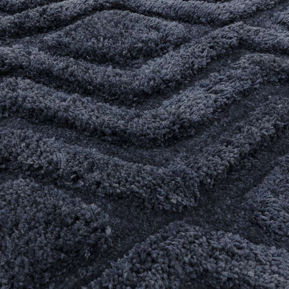 Harrison 3D Shag Rug Navy