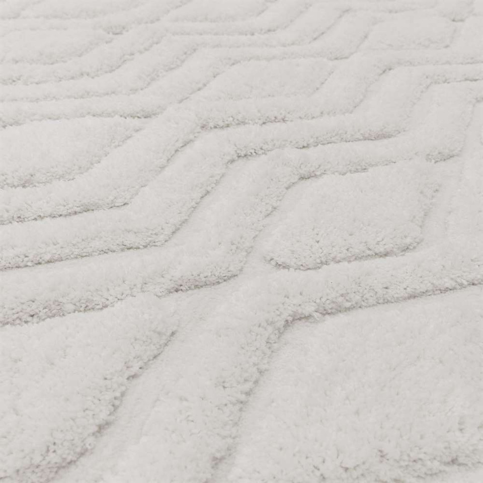 Harrison 3D Shag Rug Off White