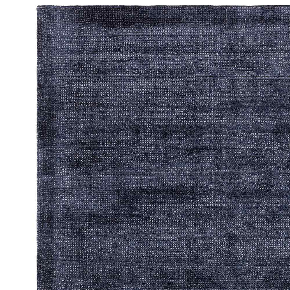 Aston Pale Navy Plain Rug