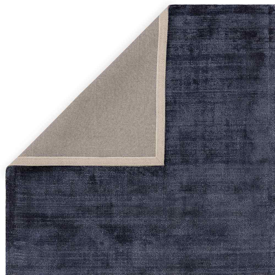 Aston Pale Navy Plain Rug