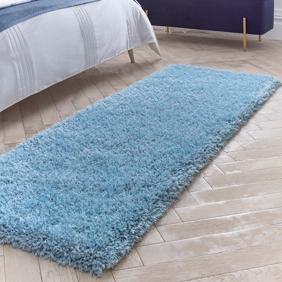 Origins Chicago Duck Egg Thick Shaggy Rug