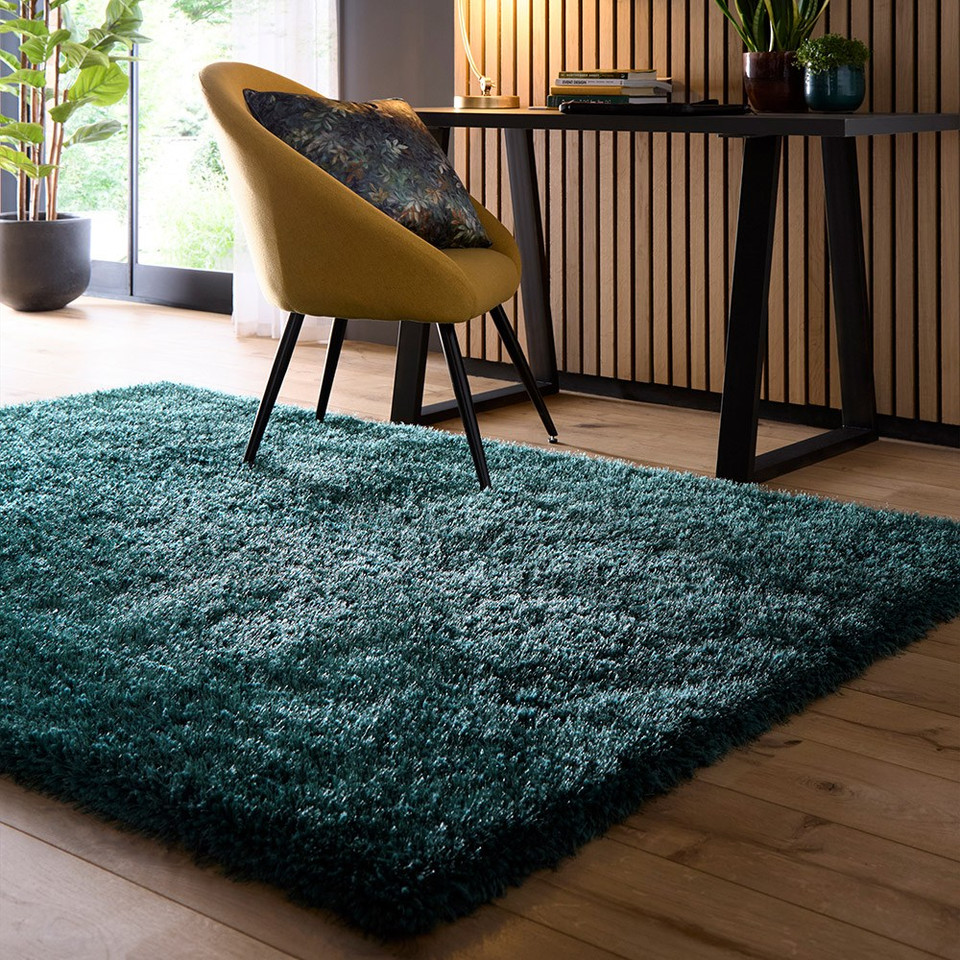 Origins Chicago Forest Green Thick Shaggy Rug