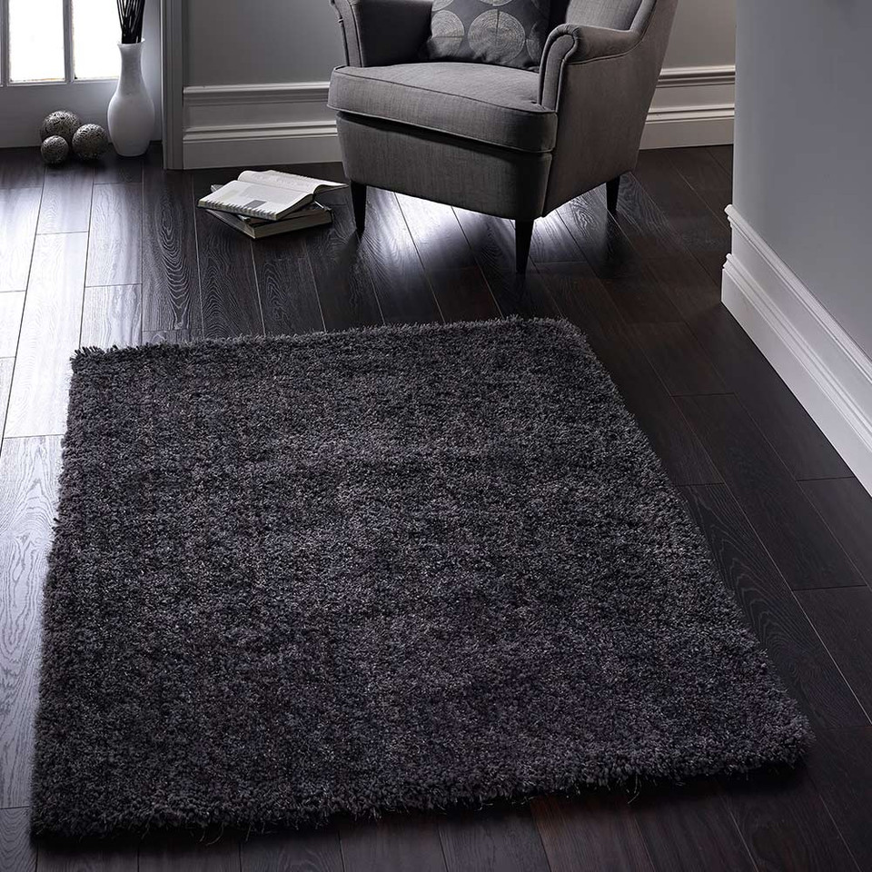Origins Chicago New Grey Thick Shaggy Rug