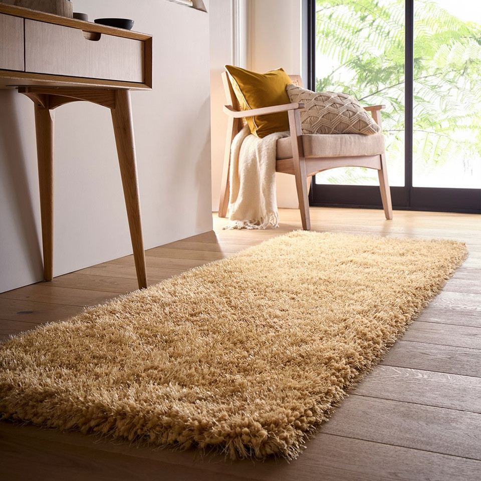 Origins Chicago Ochre Thick Shaggy Rug