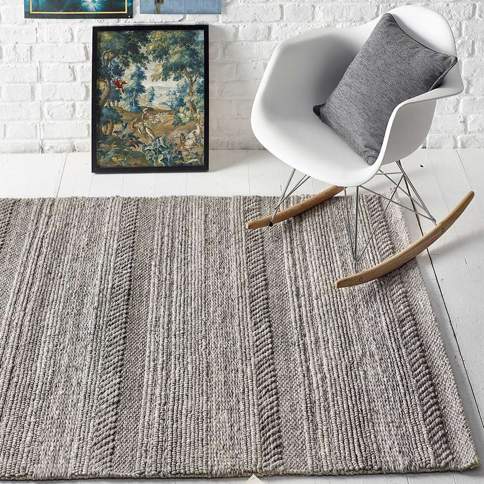 Origins Chunky Knit Natural Grey Rug