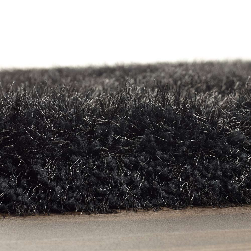 Origins Extravagance Dark Grey Thick Shaggy Rug