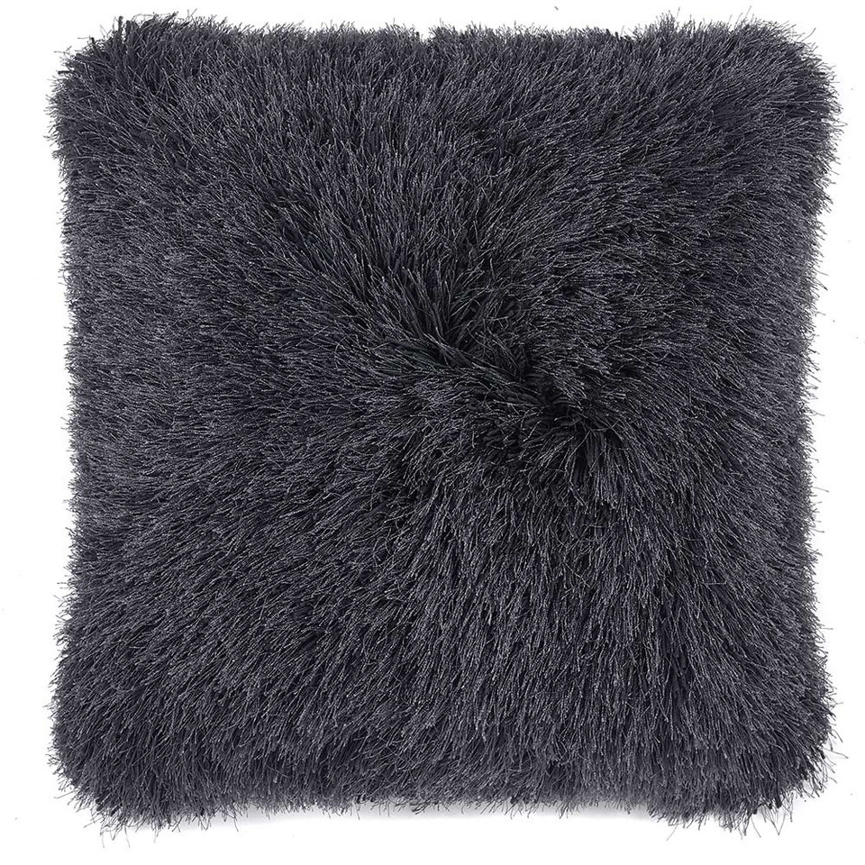 Origins Extravagance Dark Grey Thick Shaggy Rug