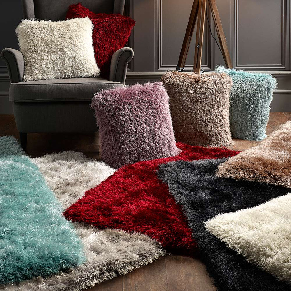 Origins Extravagance Ivory Thick Shaggy Rug