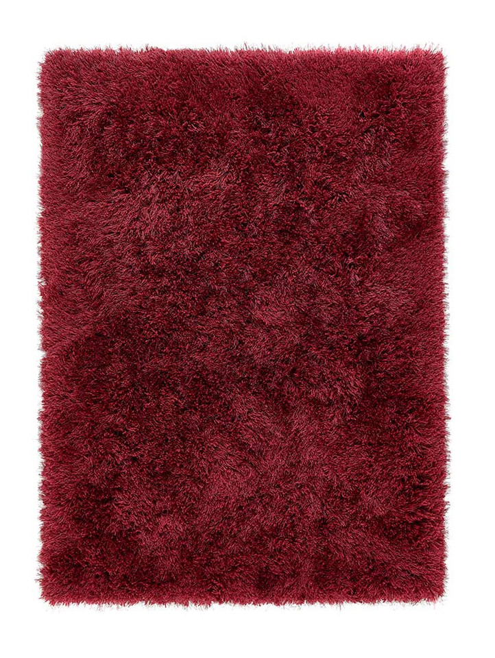 Origins Extravagance Wine Thick Shaggy Rug
