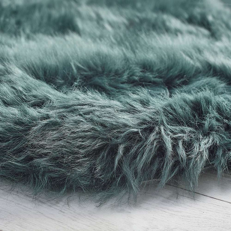Origins Genuine Sheepskin Forest Green Rug