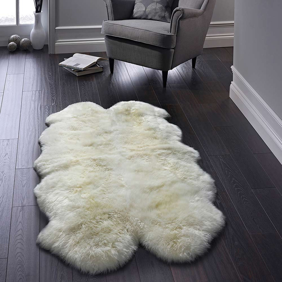 Origins Genuine Sheepskin Natural White Rug