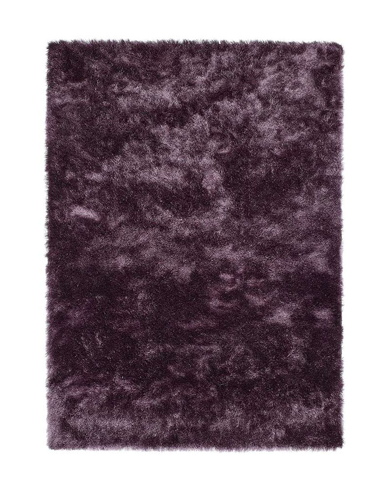 Origins Glamour Shimmer Mauve Ridged Shaggy Rug