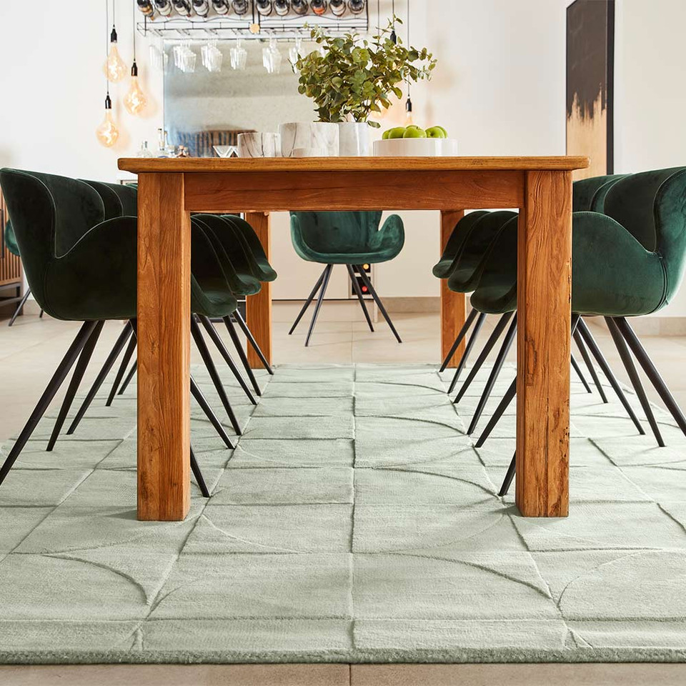 Origins Penny Eucalyptus Plain Carved Rug