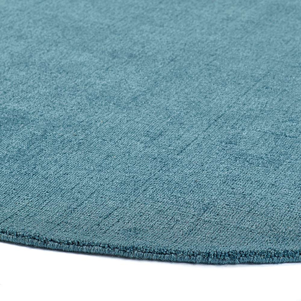 Origins Reef Petrol Blue Plain Textures Rug