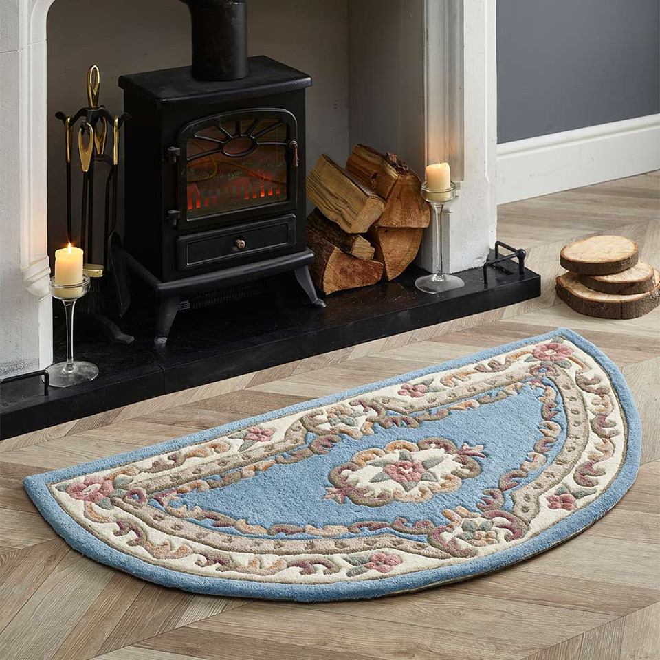 Origins Shensi Blue Aubusson Rug