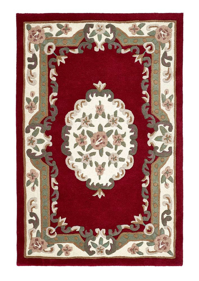 Origins Shensi Wine Aubusson Rug
