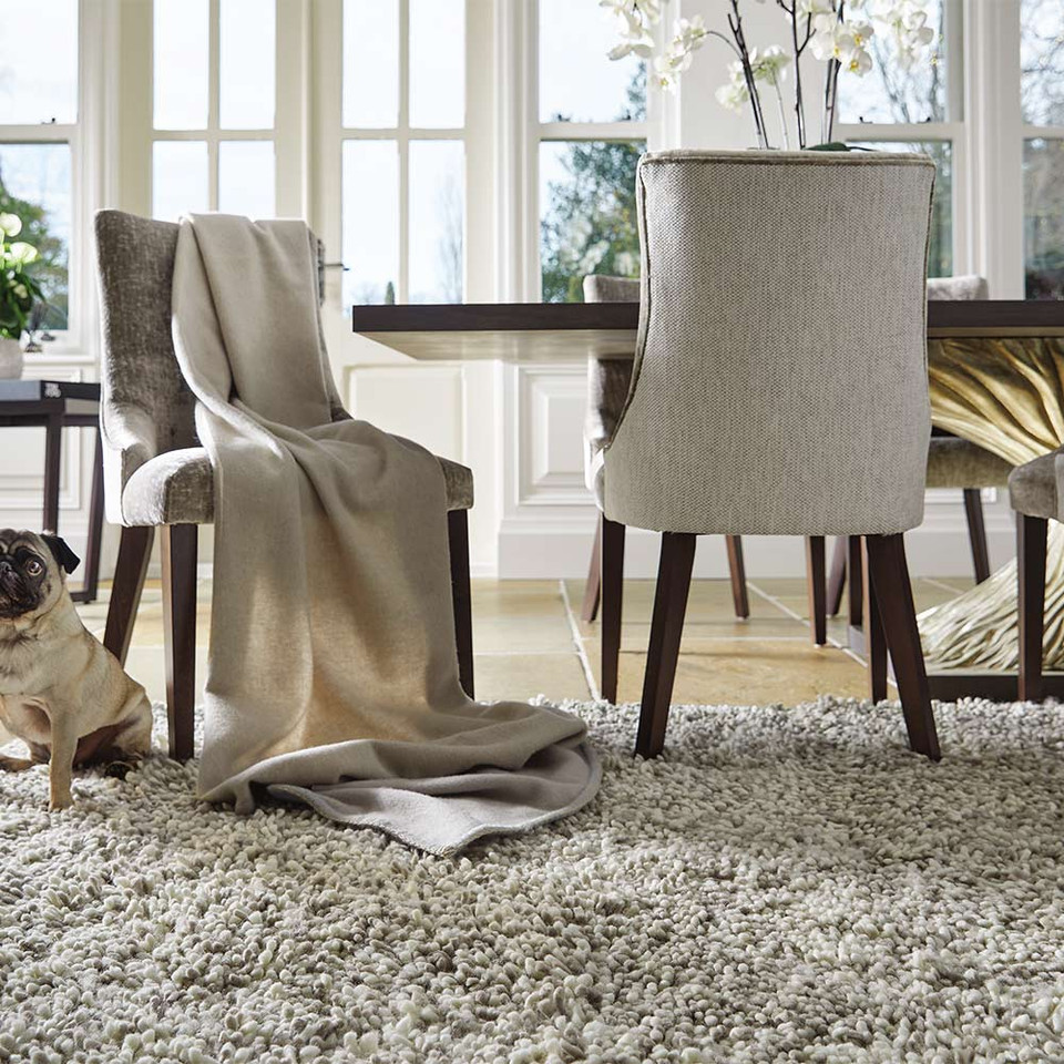 Rug Guru Imperial Light Mix Shaggy Wool Rug