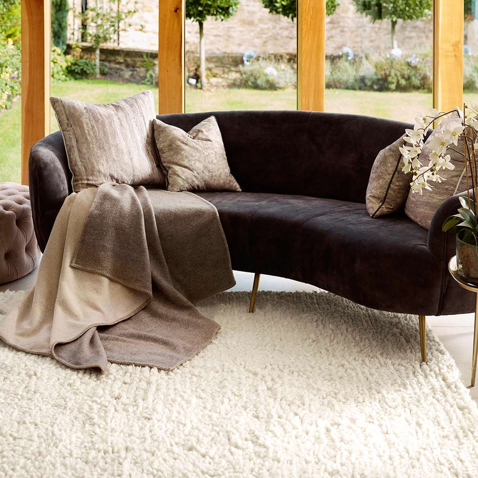 Rug Guru Maine Ivory Chunky Soft Wool Rug