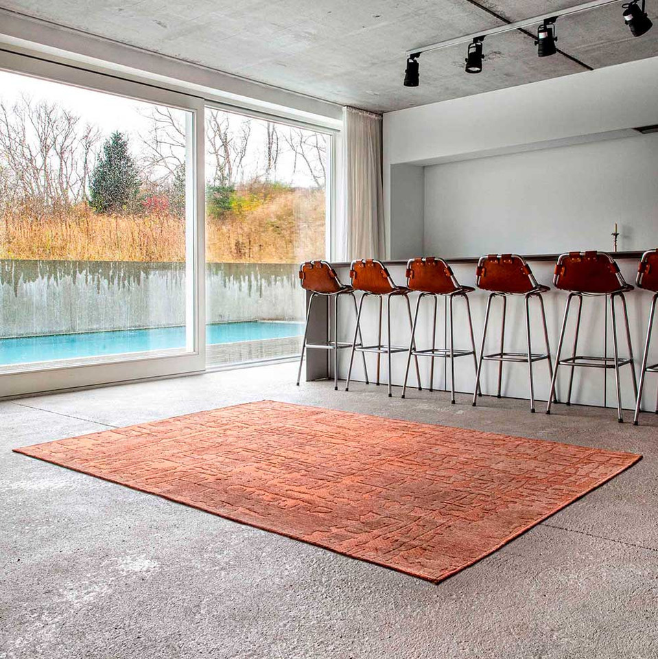 Structures Baobab Za Copper 9199 Indoor Outdoor Washable Eco Rug