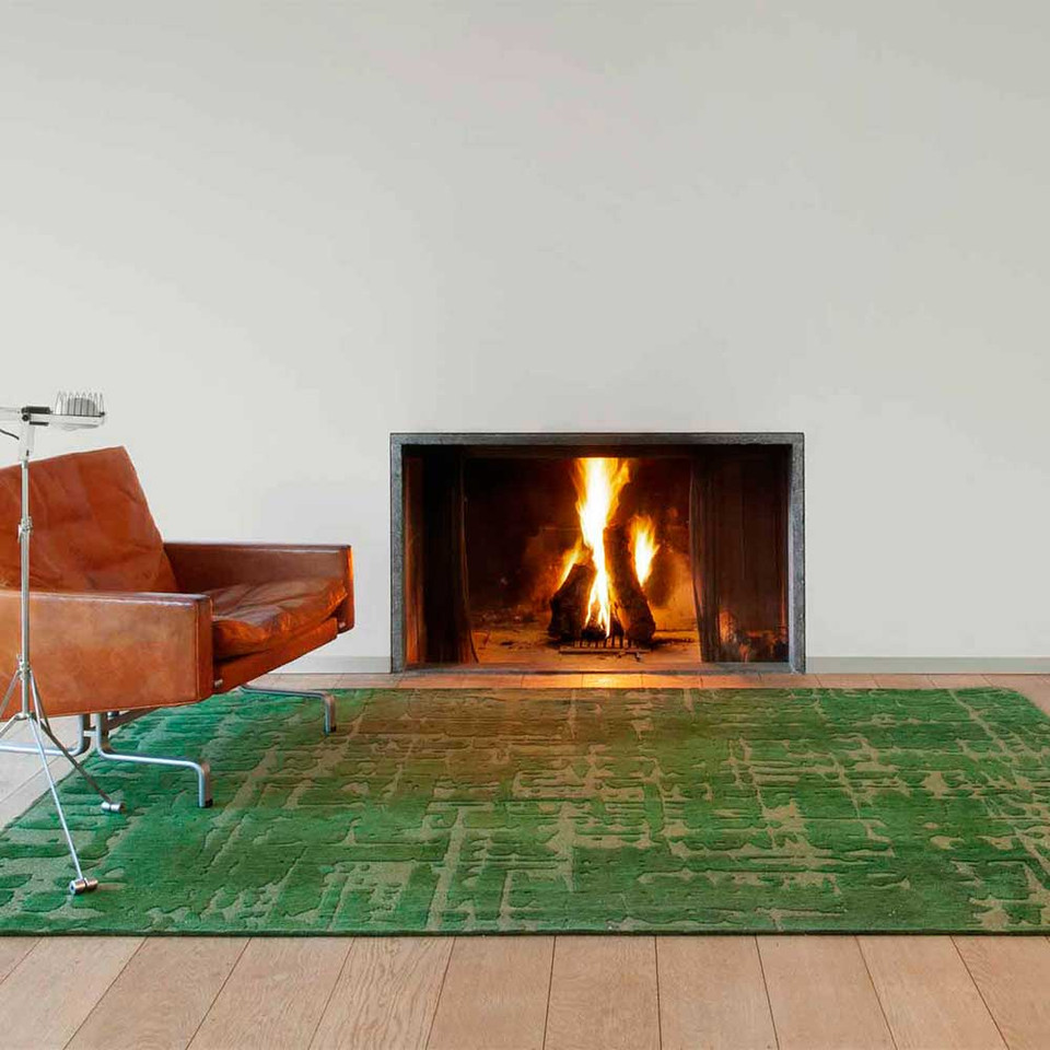 Structures Baobab Perriers Green 9202 Indoor Outdoor Washable Eco Rug