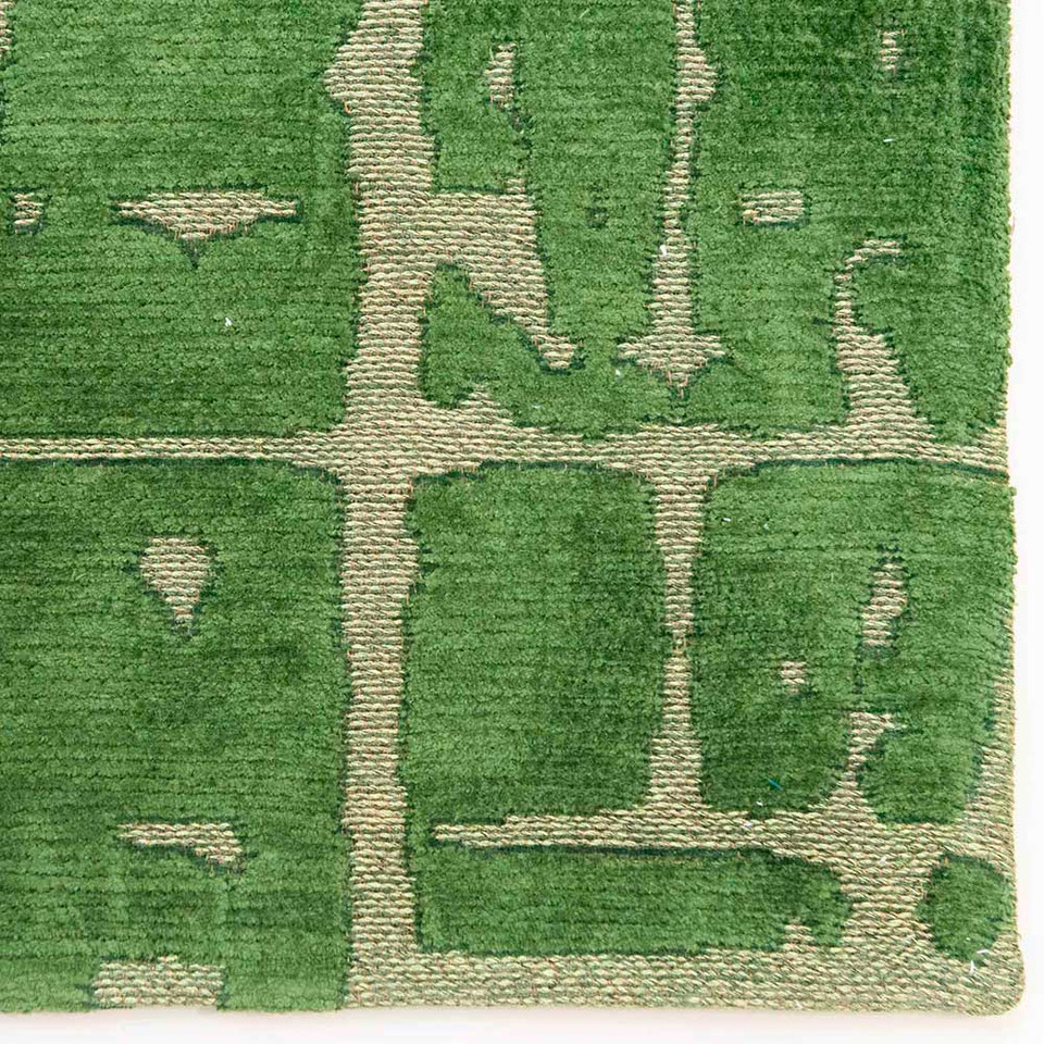Structures Baobab Perriers Green 9202 Indoor Outdoor Washable Eco Rug