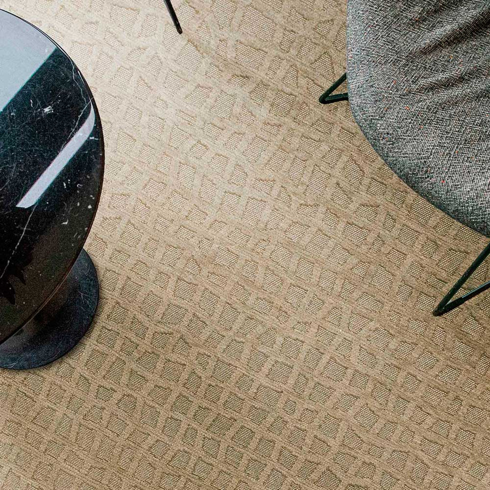 Ovid Beige 9245 Structures Trammel Rug
