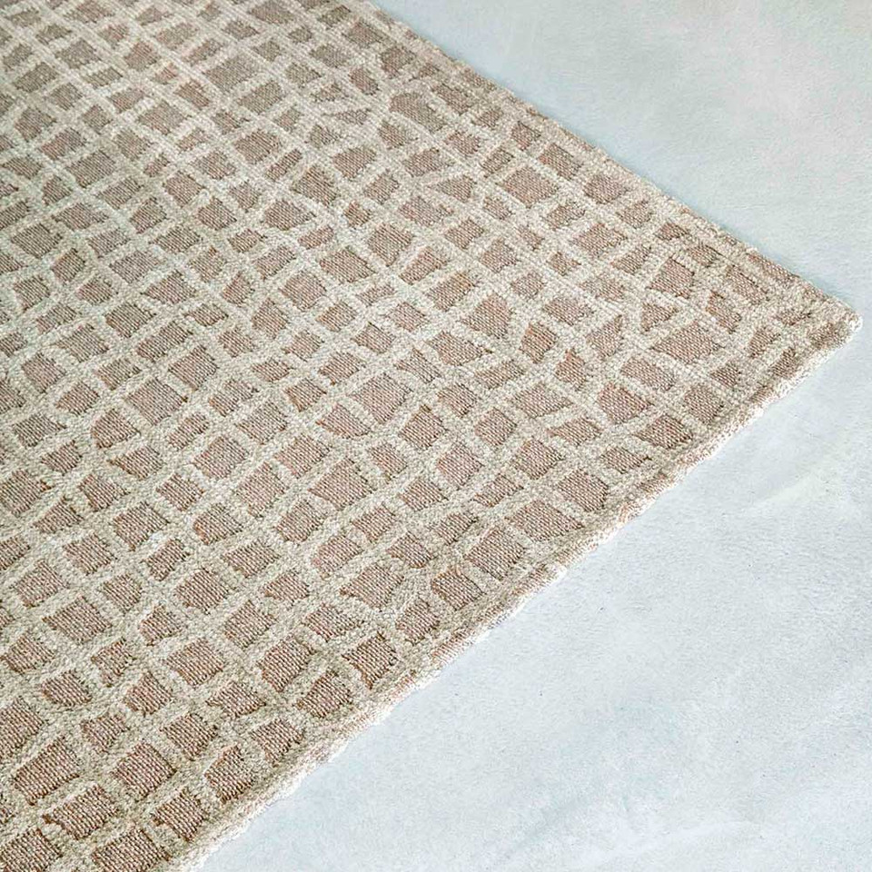 Ovid Beige 9245 Structures Trammel Rug