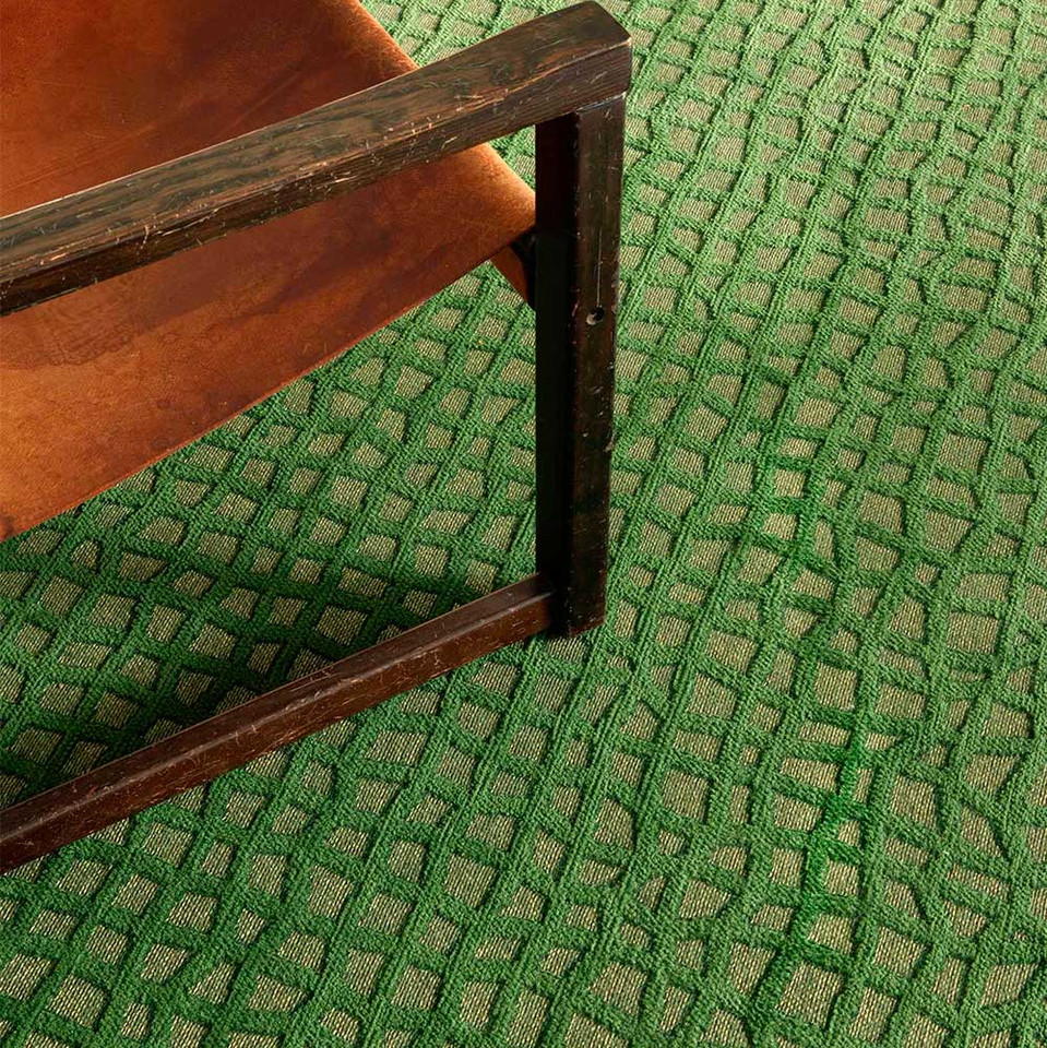 Alta Green 9249 Structures Trammel Rug