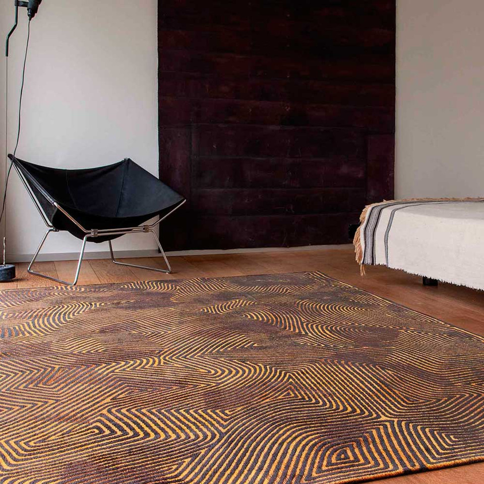 Black Gold 9227 Meditation Coral Rug