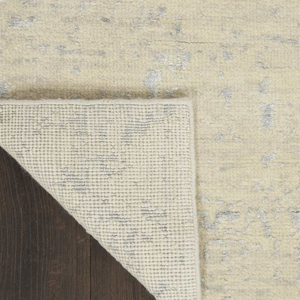 Luna Rug LUN01 Ivory Silver Blue Abstract
