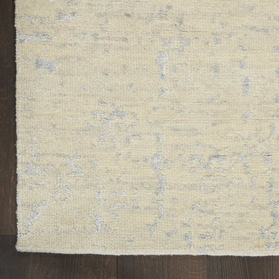 Luna Rug LUN01 Ivory Silver Blue Abstract