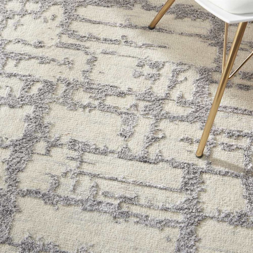 Luna Rug LUN02 Ivory Grey Abstract