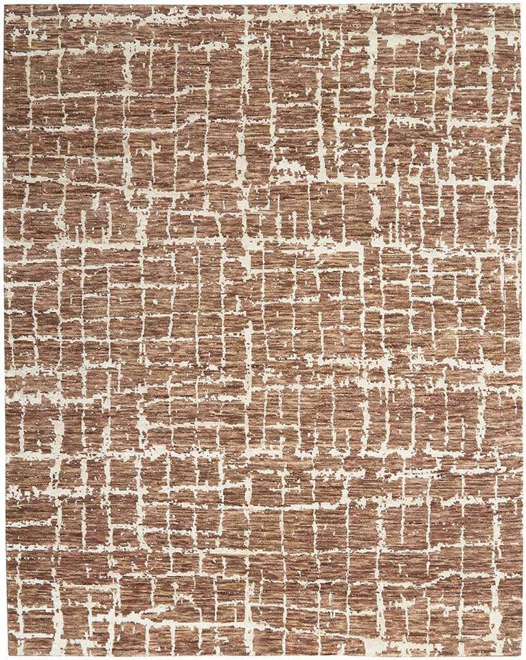 Luna Rug LUN02 Mocha Ivory Abstract