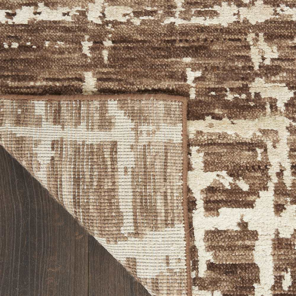 Luna Rug LUN02 Mocha Ivory Abstract