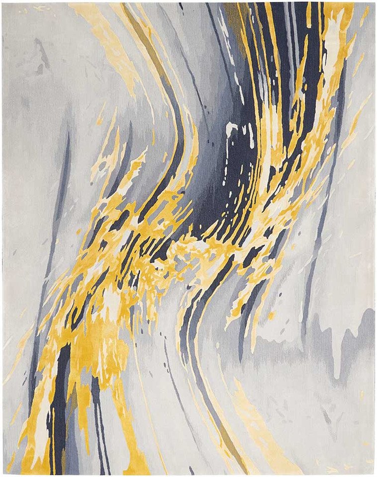 Prismatic PRS24 Grey Gold Wool Rug